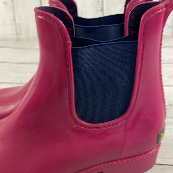 Lauren Ralph Lauren Hot Pink Rubber Chelsea Rain Booties - Picture 10 of 11